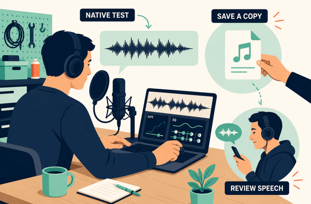 Remove Background Noise in GarageBand on Mac: Gate, EQ, and Export Workflow editorial overview