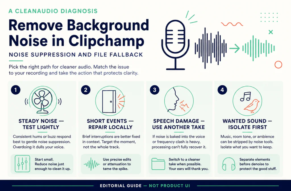 Clipchamp listening and source-check guide