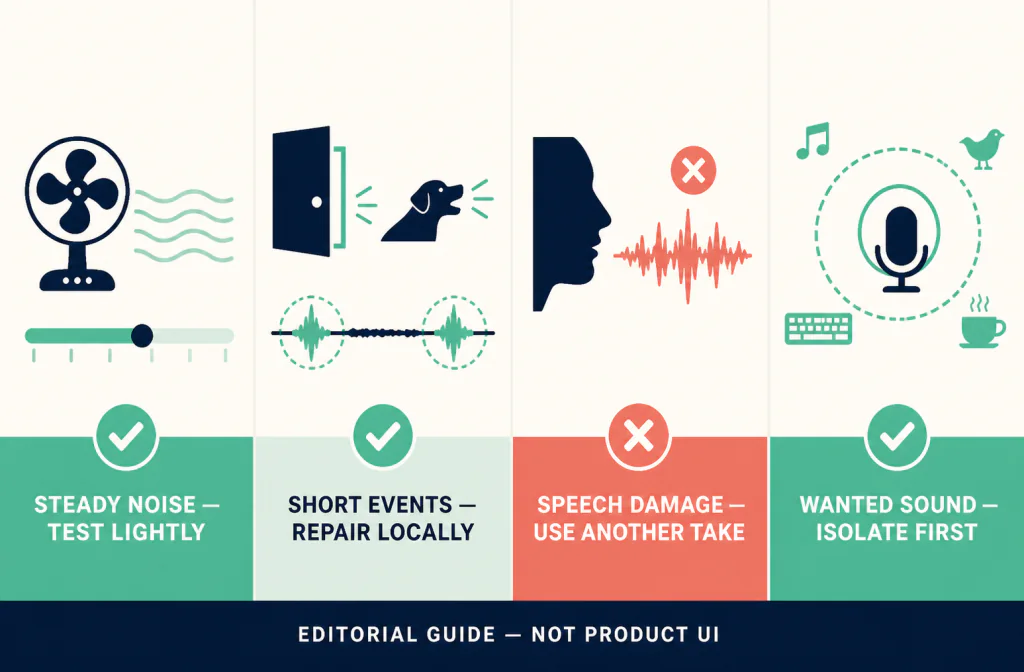 Diagnosis guide for remove background noise in Google Meet