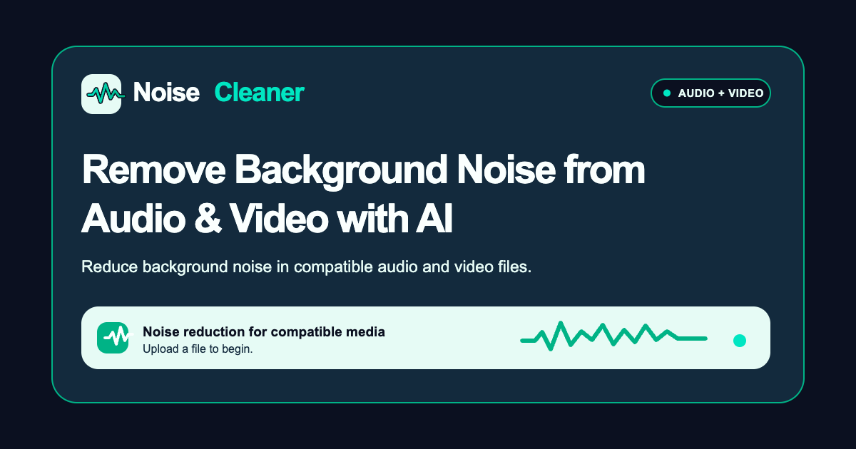Screenshot of Noise Cleaner, Clean steady background noise from saved speech files